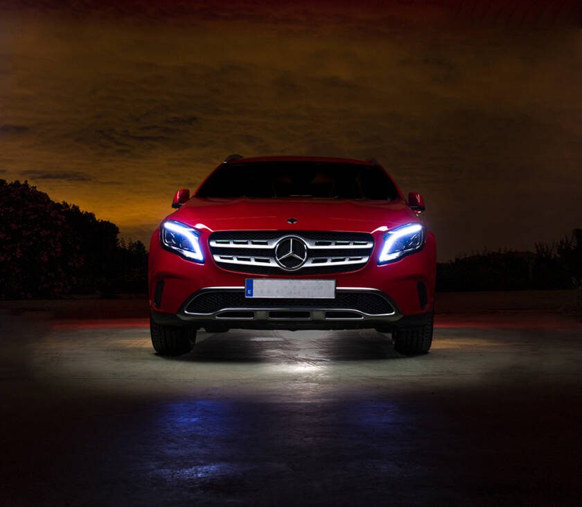 Mercedes, GLA, GLA180, Mercedes GLA 180, night photograhy, On Light Automotive, motorsport, automotive, automotive photographer, videographer, photographer