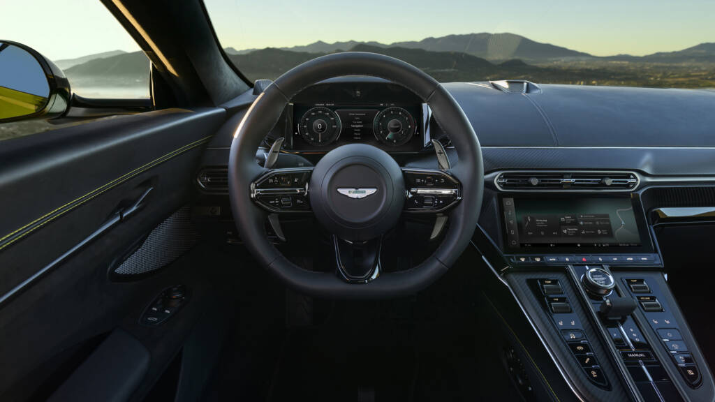 Intérieur de L’Aston Martin Vantage